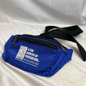 Royal blue Fanny Three Pocket Crossbody Bag